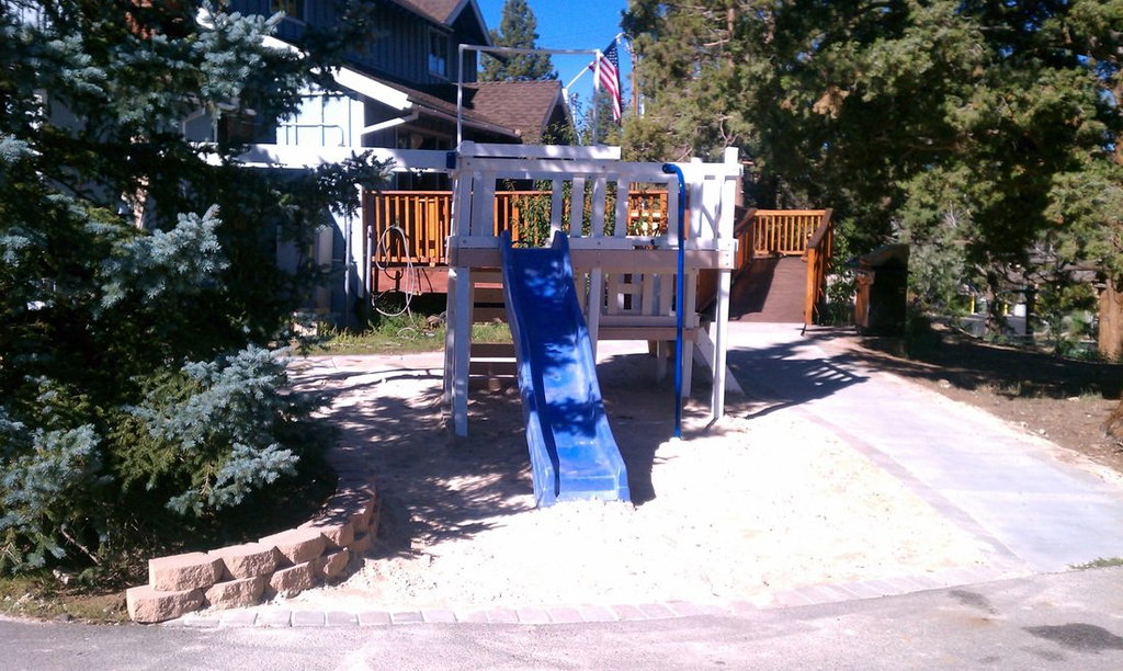 #BigBearHostel is Family Friendly! Sand Playground for kids
